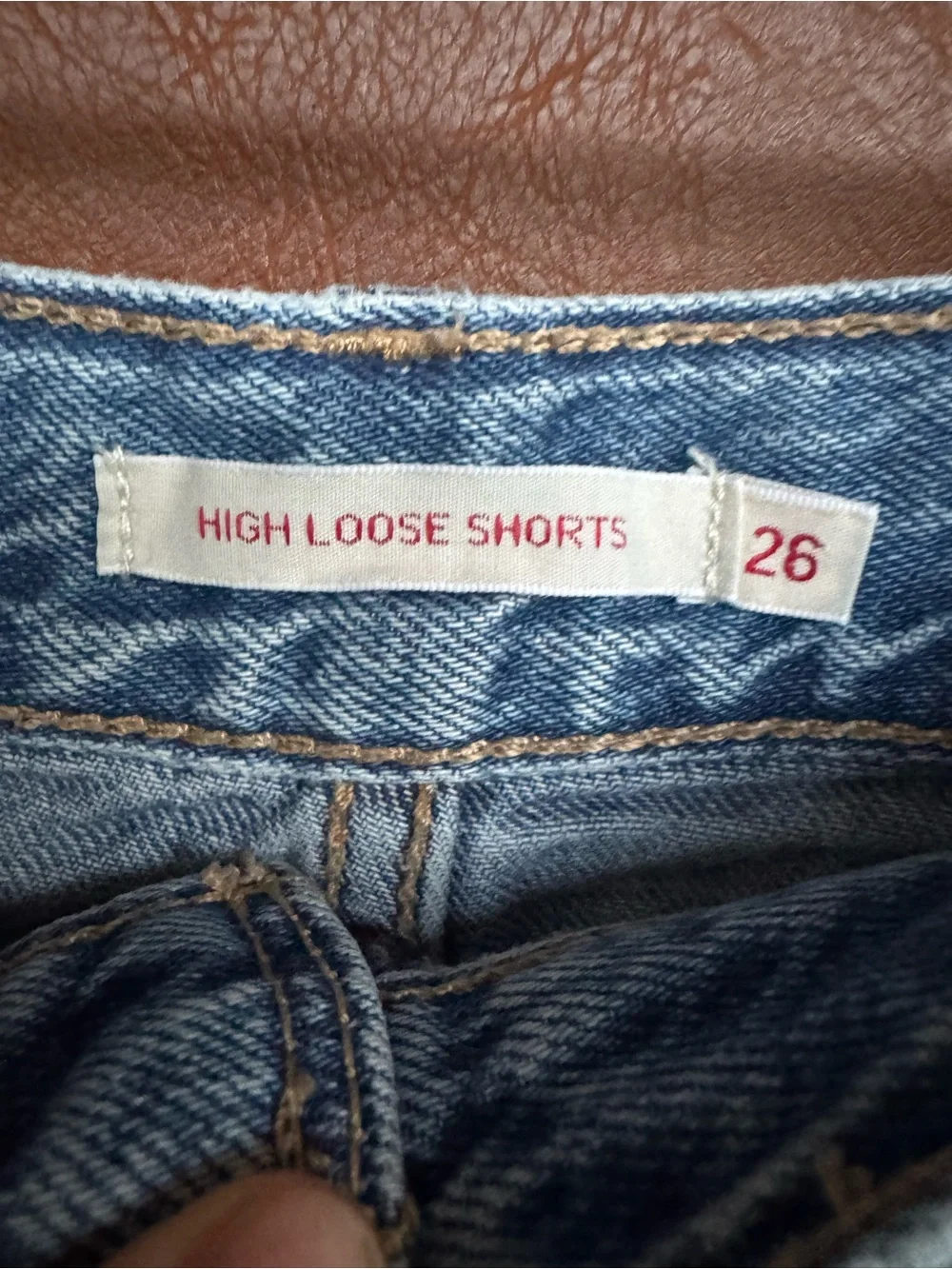Levis High Loose Shorts Womens 26 High Rise Relaxed Denim Jean Shorts Blue